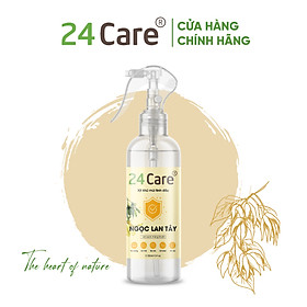 Xịt Phòng Tinh Dầu Thảo Mộc Hữu Cơ Organic 24Care 250ML - Kháng khuẩn - Khử mùi hôi - Đuổi muỗi, côn trùng - Tập trung tinh thần làm việc, lái xe, học hành - Hương thơm thư giãn.