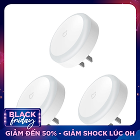 Set 3 Đèn Ngủ Cắm Điện Xiaomi Mijia MJYD04YL Cảm Biến Ban Đêm & Tiết Kiệm Năng Lượng (220V)