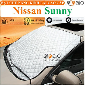 Tấm che nắng kính lái ô tô Nissan Sunny vải dù 3 lớp cao cấp TKL - OTOALO