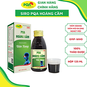 Hoàng Cầm PQA Hỗ Trợ Các Triệu Chứng Chảy Nước Mũi, Đau Đầu Do Viêm Xoang Hộp 125ml