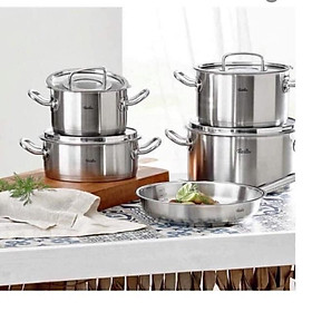 Mua Bộ Nồi Bếp Từ Fissler Original Profi Collection 5 Món  Chất Liệu Thép Không Gỉ  Dùng Cho Mọi Loại Bếp  Made in Germany - Vung thép