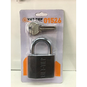 Mua Khóa Việt Tiệp gang đen bấm 72 x 50mm ống phi 8(01526)