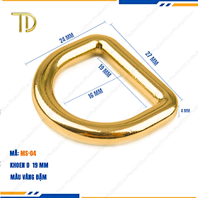 Khoen d túi xách, Khoen chữ d túi xách, Khoen bán nguyệt túi xách 19mm mạ điện độ bền 5-8 năm
