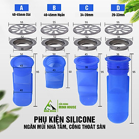 Mua Phụ kiện Silicone lắp thoát sàn chống mùi hôi vi khuẩn trào ngược lên