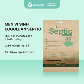 Men Vi Sinh Xử Lý Hầm Cầu Ecoclean septic 1 gói 100g