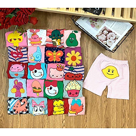 QUẦN ĐÙI CHỤC MÔNG THÚ BÉ GÁI VẢI xuất đẹp- set 5 quần