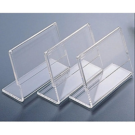 Mua Bảng tên mica bảng chức danh kệ menu mica ngang chữ L