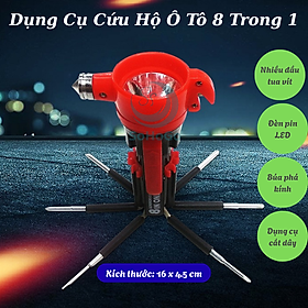 Mua Bộ Tô Vít Cứu Hộ Đa Năng – Đèn Pin  Búa Cứu Hộ  Dao Cắt – Dụng Cụ Cứu Hộ Xe & Sửa Chữa