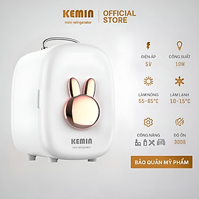 Tủ Lạnh Mini KEMIN KU800 - 8L - Công Nghệ Chống Ngưng Tụ - 2 Chiều Nóng Lạnh Hàng Chính Hãng