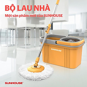 Mua bộ cây lau nhà sunhouse xoay 360 độ KS-CL350PB siêu thấm hút  sạch bóng và bền lâu
