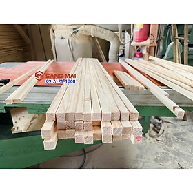 Mua  MS131  Thanh gỗ thông vuông 1 5cm x 1 5cm x dài 120cm + láng mịn 4 mặt