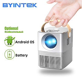 Máy chiếu Mini Thông minh Byintek 720HD, Android, tích hợp Pin - Hàng chính hãng