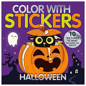 Sách ngoại văn: Color With Stickers - Halloween