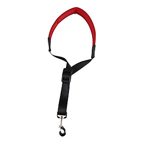 Saxophone Strap Sax Neck Strap Breathable Adjustable Neckband Soft Neck Pad Easily Disassemble with Buckle Universal Wind Instrument Strap