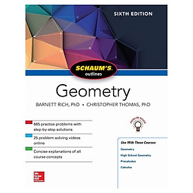 Hình ảnh sách Schaum's Outline Of Geometry, Sixth Edition