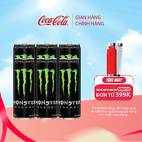 Hộp 6 lon Nước Tăng Lực Giải Khát Monster Energy 355ml/Lon Coca-Cola Official Store