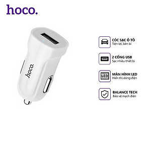 Cốc sạc xe hơi 1 cổng USB 1.5A Hoco Z2- HÀNG CHÍNH HÃNG