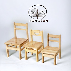Mua Ghế Trẻ Em Gỗ Cao Su Nhiều Kích Thước  Ghế Gỗ Có Tựa Cho Bé - Hàng VN Xuất Khẩu