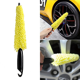 Car Wheel Tire Cleaning Brush Tool, Rim Scrubber Multifunctional Duster Car Accessories Gadgets Truck for Car Wheel Hubs Tires