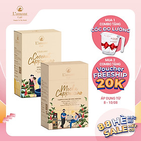 COMBO 01 Coconut Cappuccino và 1 Mocha Cappuccino Hộp 300 g - 12 Gói