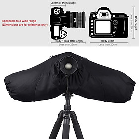 Professional Camera Rain Cover Coat Bag Protector Rainproof Against Dust Raincoat for Canon/Nikon/Song DSLR SLR Cameras