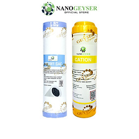 Mua Bộ 2 lõi lọc nước 12 dùng cho các dòng máy NANO và UF  Lõi PP.2IN1.GAC  Cation - Hàng Chính Hãng