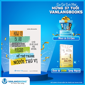 Hình ảnh Để Trở Thành Người Thú Vị - Vanlangbooks