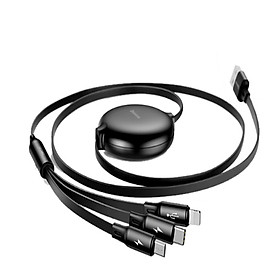 Mua Cáp sạc đa năng 3 trong 1 tích hợp 3 đầu kết nối Type C  Android và Lightning truyền dữ liệu tốc độ cao Baseus CAMLT-ZY - Hàng nhập khẩu