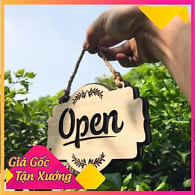 Mua Bảng Gỗ Decor - Mẫu Open - Close - Bảng Gỗ Woody