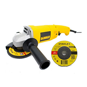 Combo Máy mài cầm tay Dewalt DW830-B1 125mm-1.400W và Đá mài Stanley STA4502A 125 x 6.0 x 22mm