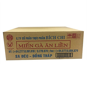 Thùng 30 Gói Miến Gà Ăn Liền Bích Chi 60g Gói