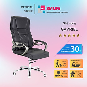 Ghế xoay văn phòng lưng cao bọc PU SMLIFE Gavriel