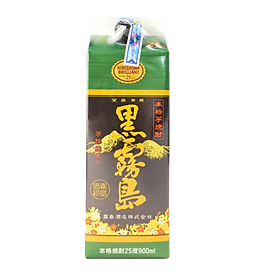 Rượu Kuro Kirishima Paper Box 25% 900ml