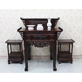 Mua Bàn thờ gia tiên 2 tầng gỗ muồng   Bàn Thờ Phật  bàn cúng gỗ