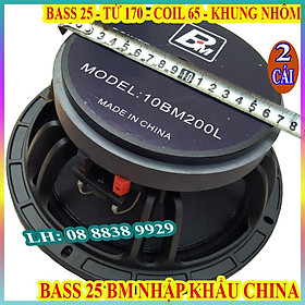 CẶP BASS 25 BL CHINA COIL 65 TỪ 170 NHẬP KHẨU - GIÁ 2 CHIẾC