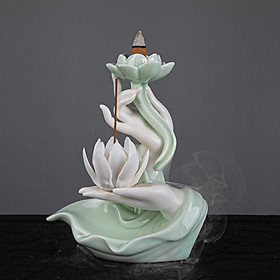 Mua Lư Hương Chảy Ngược Gốm Sứ  Lư Hương Thiền Thiền  Lư Hương Trầm Hương - Thác khói trầm hương phong thủy