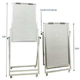 Bảng Flipchart F3-Bavico-FCF3-02-Trắng có kẻ ô ly KT 0,8x1,2m