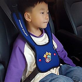Bộ đai thắt an toàn cột vào ghế cho bé đi ô tô xe hơi chống vướng mặt cổ, gù lưng trẻ em - Hàng chính hãng