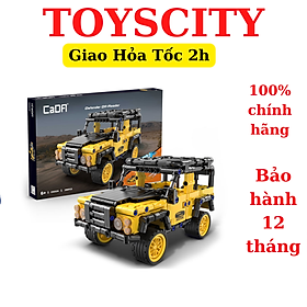 Đồ chơi lắp ráp, xếp hình xe kéo cót chạy đà Xe địa hình Defender - CADA C52028W