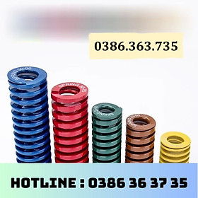 Lò xo khuôn mẫu TF-TL-TM-TH-TB, lò xo nén Khuôn  Dây Dẹt Màu Đỏ Lò Xo Tiêu Chuẩn Nhật Bản Tải Trung Bình Lò Xo Đỏ Tm50