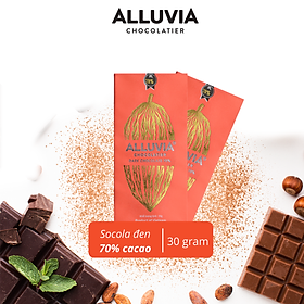 Socola Đen 70% Nguyên Chất Đắng Vừa Ít Ngọt 30 gram | Dark Chocolate 70%