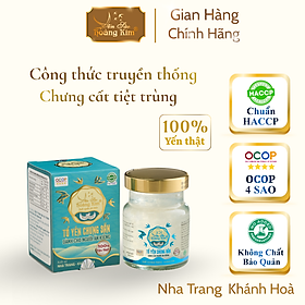 Tổ Yến Chưng Sẵn Ăn Kiêng Yến Sào Hoàng Kim (Không Đường) - Vị Ngọt Từ Cỏ Ngọt Tự Nhiên - OCOP 4 Sao (Hộp 1 Hũ x 70ml)