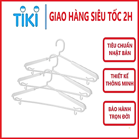 Set 05 cái Móc áo trượt lớn Hara 177 Bằng Nhựa Cao Cấp Inochi Nhật Bản (417 x 100 x 210 mm) - Giao Màu Ngẫu Nhiên