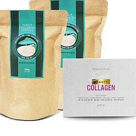 ComBo  Gồm 1 Super Beauty Collagen + 2 Pizkie Collagen Peptide làm sáng da và chống nắng.