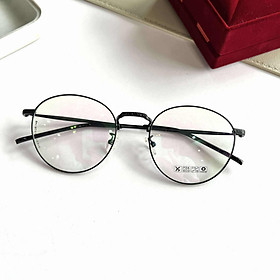 Kính thời trang, Gọng Kính Cận, Kính Mắt tròn kim loại cao cấp cho nam nữ