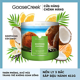 Mua Nến ly 3 bấc sáp đậu nành Goose Creek (411g) - Soothing Coconut