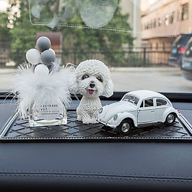 Decor chú chó trang trí taplo ô tô, phụ kiện xe hơi sáng tạo, đồ chơi xe hơi , hoặc để bàn làm việc