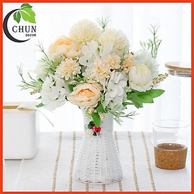 Mua Lọ Hoa Cắm Sẵn Tuyệt Đẹp Cao 30cm  Bình HoaTrang Trí Để Bàn  Kệ Tủ  Decor Nhà Cửa