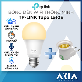 Bóng đèn thông minh TP-Link Tapo L510E - Bóng đèn ánh sáng vàng, điều chỉnh độ sáng và nhiệt màu từ xa qua app, điều khiển bằng giọng nói - Hàng chính hãng