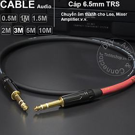 Mua Cáp 2 đầu 6 ly stereo DIY 0.5 đến 10 mét - Stereo 1/4 Cable for Speaker Amplifier